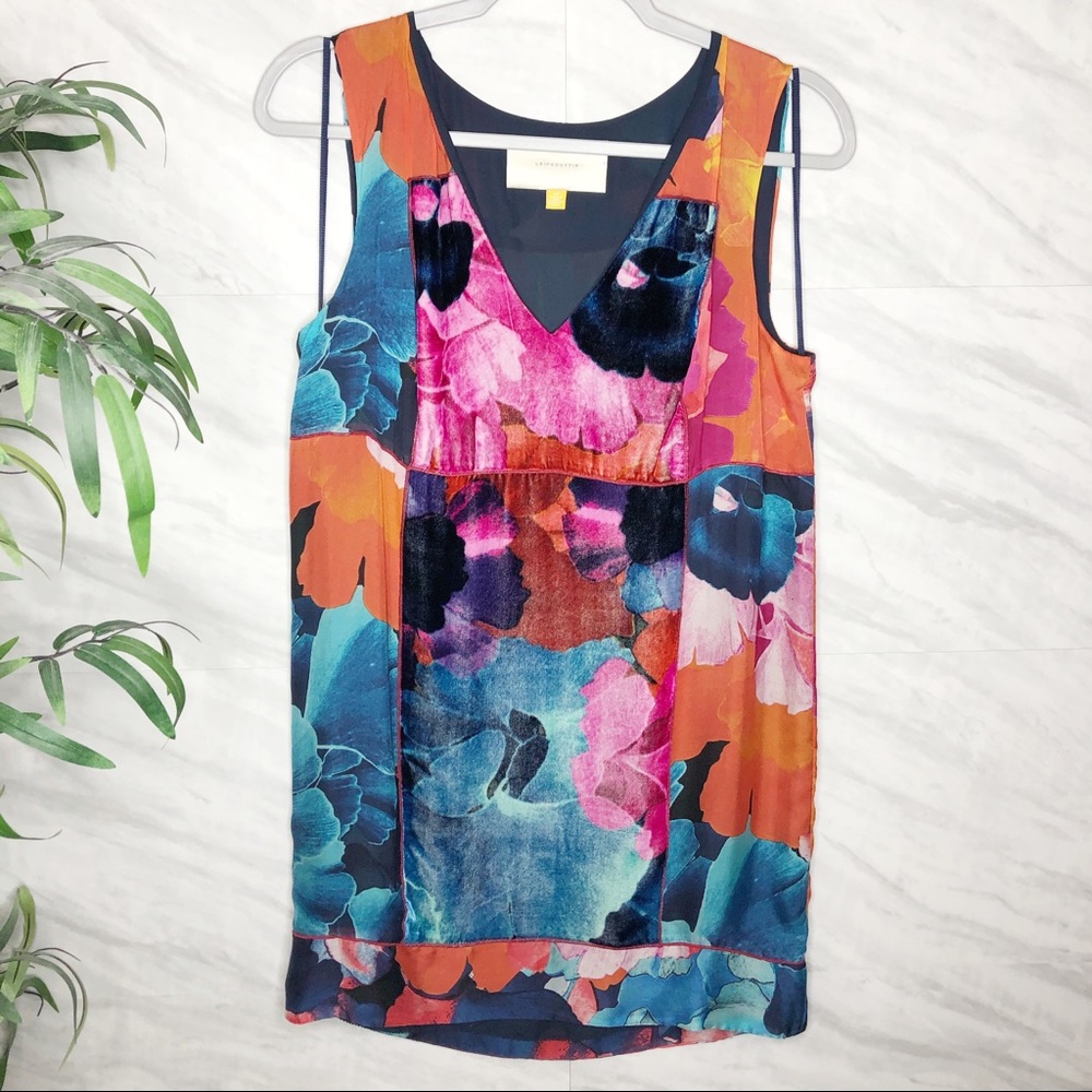 Anthropologie Leifsdottir Patch Floral Dress 8P